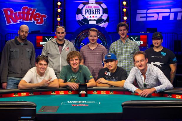 FINAL TABLE SET AT 2013 WSOP MAIN EVENT